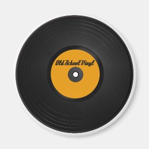 Old School Vinyl fridge magnet
