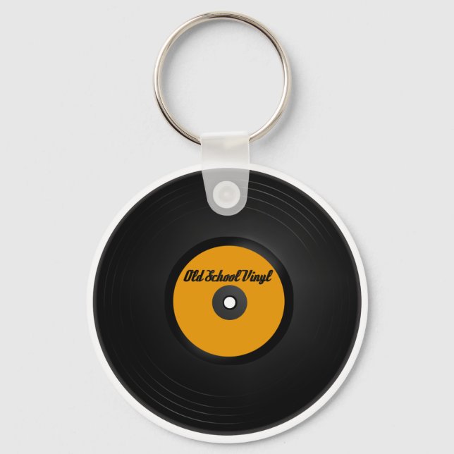 Old School Vinyl keychain (Front)