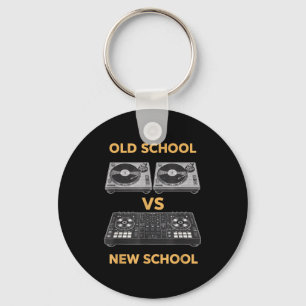 Old school vs new school dj turntable vs controlle key ring