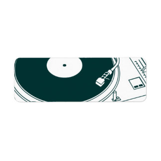 Old School Wax / Turntable Return Address Label
