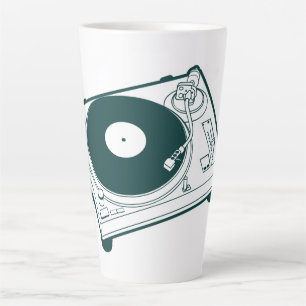 Old School Wax (Vinyl) Turntable Latte Mug