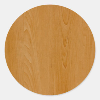Old School Wood Panelling Classic Round Sticker