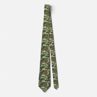 Old School Woodland Camo Neck Tie