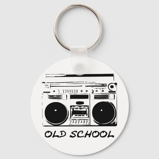 Old-School-zazzle Key Ring (Front)