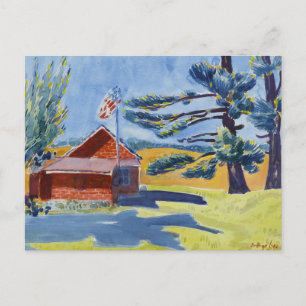 Old Schoolhouse, Ryders George Luks Postcard