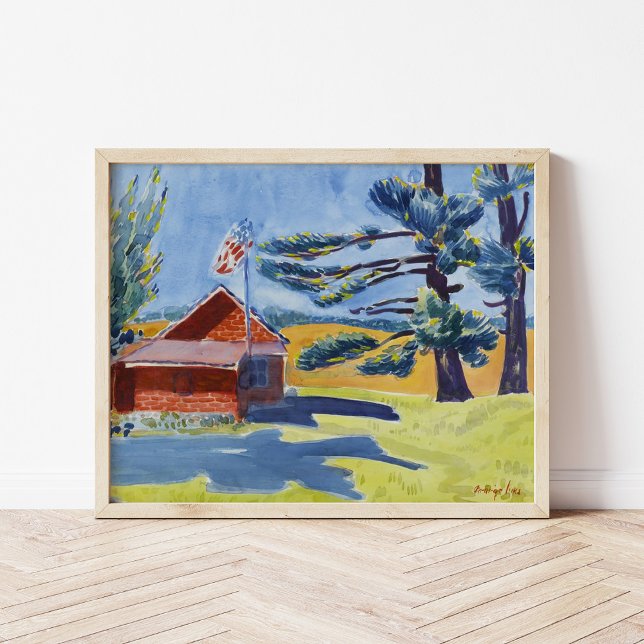 Old Schoolhouse, Ryders | George Luks Poster (Creator Uploaded)