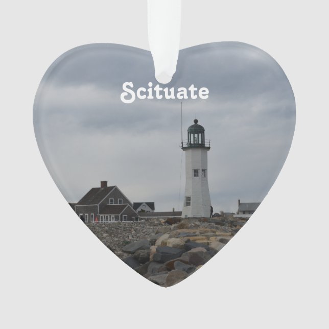 Old Scituate Lighthouse Ornament (Front)