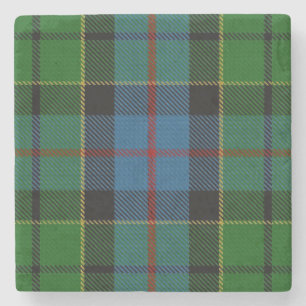 Old Scots Tavern Clan Forsyth Forsythe Tartan Stone Coaster