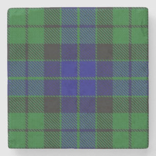 Old Scots Tavern Clan MacKay Tartan Stone Coaster