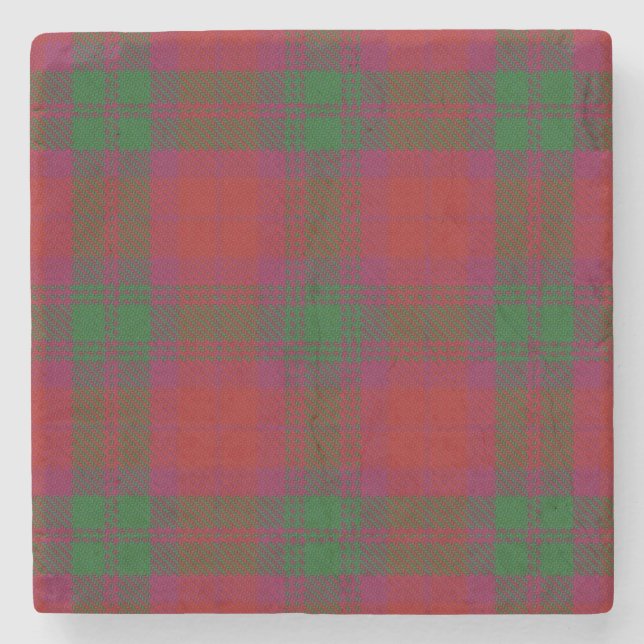Old Scots Tavern Clan MacNab Tartan Stone Coaster (Front)