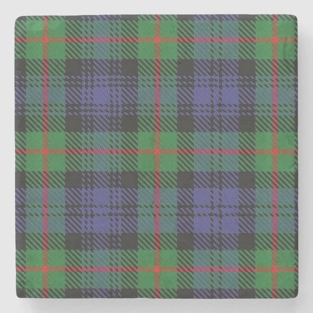 Old Scots Tavern Clan Murray Tartan Stone Coaster (Front)