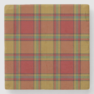 Old Scots Tavern Clan Scrymgeour Tartan Stone Coaster