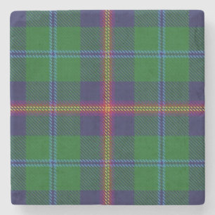 Old Scots Tavern Clan Young Tartan Stone Coaster