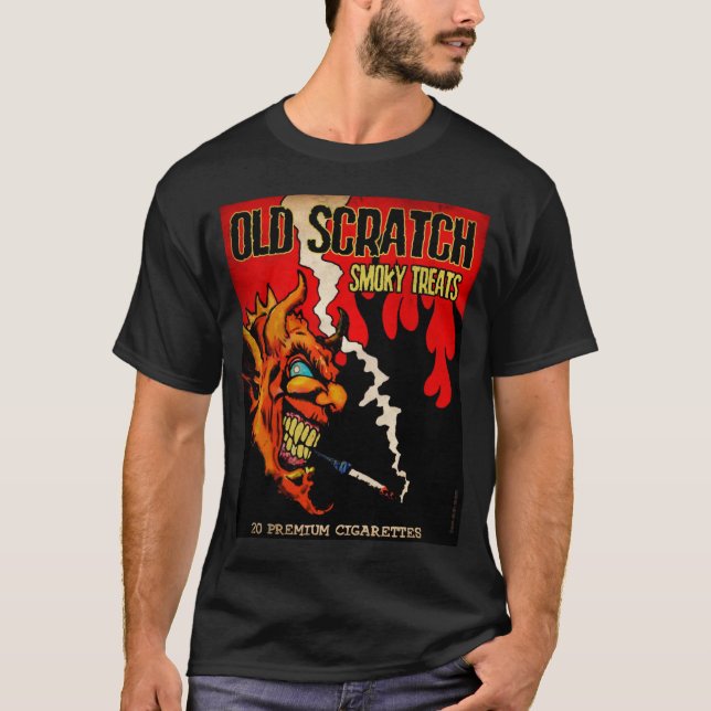 Old Scratch Smoky Treats T-Shirt (Front)