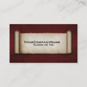 Old Scroll Business Card