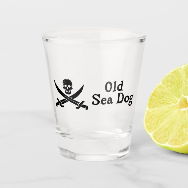 Old Sea Dog Shot glass (Front)