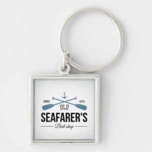 Old Seafarers Bait Shop Key Ring
