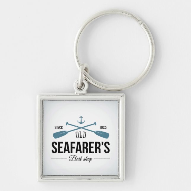 Old Seafarers Bait Shop Key Ring (Front)