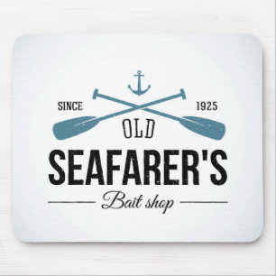 Old Seafarers Bait Shop Mouse Pad