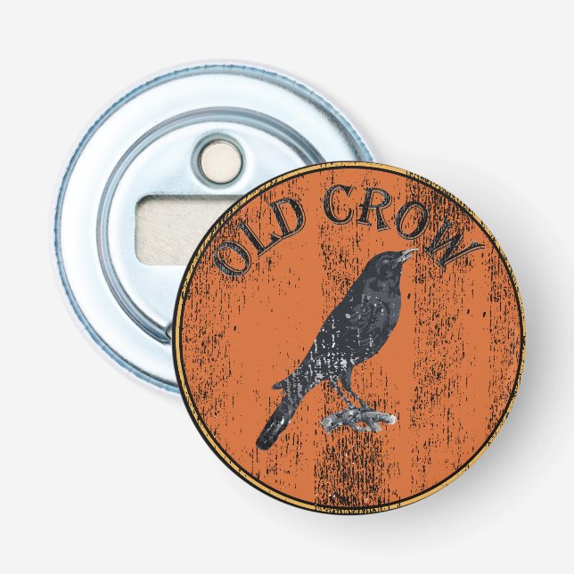 Old Senior Geezer - Old Crow Bottle Opener (Front)