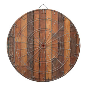 Old Shabby Wood Flooring Dartboard