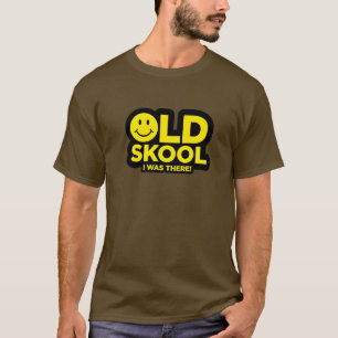 Old Skool - I Was There! Acid Rave - Brown T-Shirt