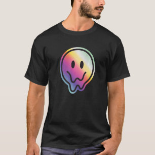 Old Skool Raver OldSkool Raving Rainbow Face Rave T-Shirt