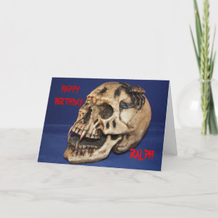 Old Skull Birthday  Card