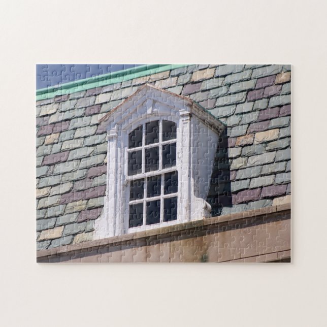 Old Slate Roof photo Jigsaw Puzzle (Horizontal)