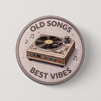 Old Songs 6 Cm Round Badge
