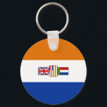 Old South African Flag Key Ring<br><div class="desc">South African Flag  - Oranje-blanje-blou</div>