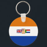 Old South African Flag Key Ring<br><div class="desc">South African Flag  - Oranje-blanje-blou</div>