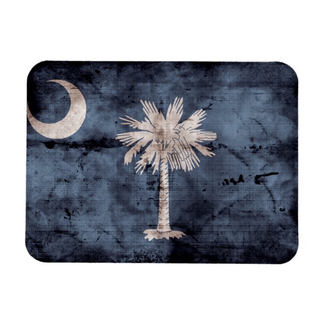 Old South Carolina Flag; Magnet (Horizontal)