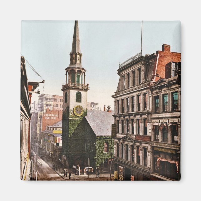 Old South Church Boston 1900 - Vintage Magnet (Front)