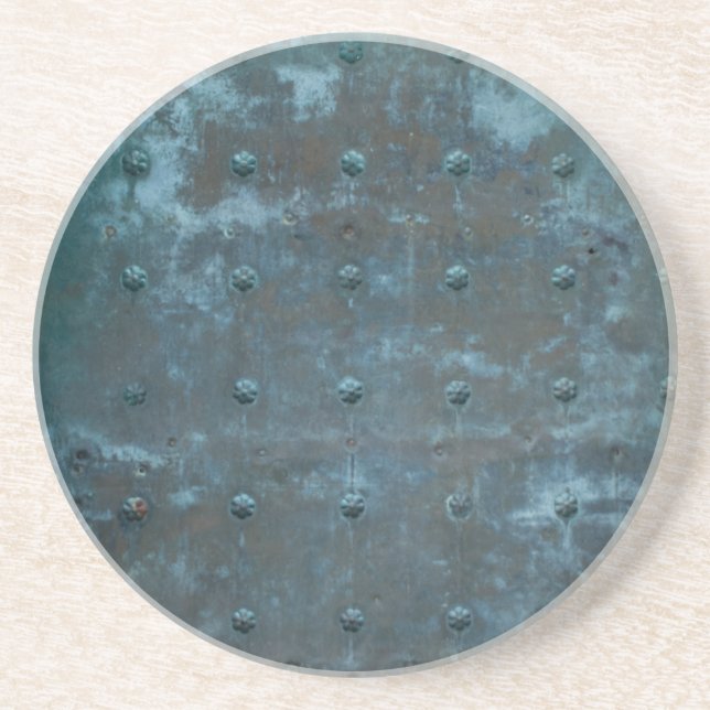 Old Spanish Tranished Copper Door Coaster (Front)