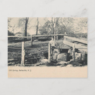 Old Spring, Belleville, NJ 1907 Vintage Postcard
