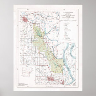 Old St Francis National Forest Map (1970)  Poster
