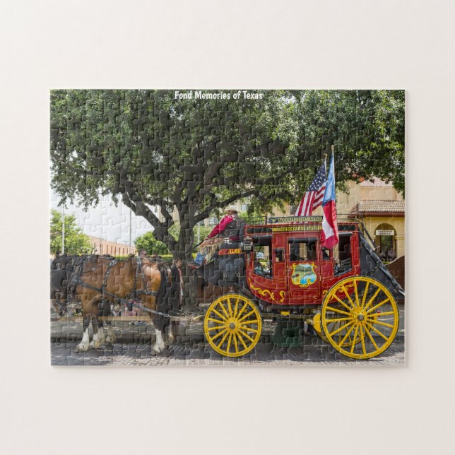 Old Stagecoach Texas. Jigsaw Puzzle (Horizontal)