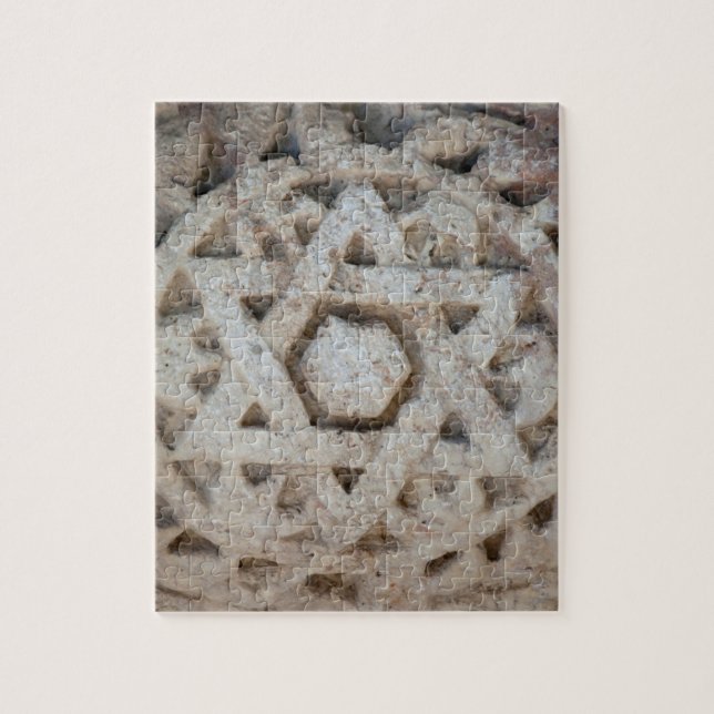 Old Star of David carving, Israel Jigsaw Puzzle (Vertical)