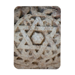 Old Star of David carving, Israel Magnet