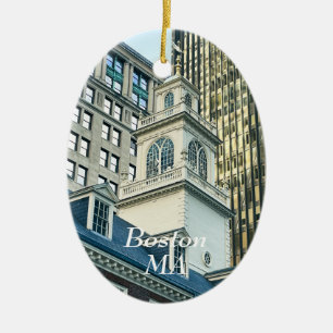 Old State House in Boston Massachusetts Ceramic Ornament