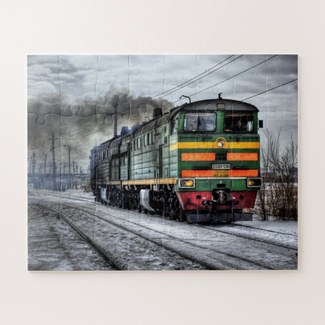 Old Steam Engine Locomotive Train Photo   Jigsaw Puzzle (Horizontal)