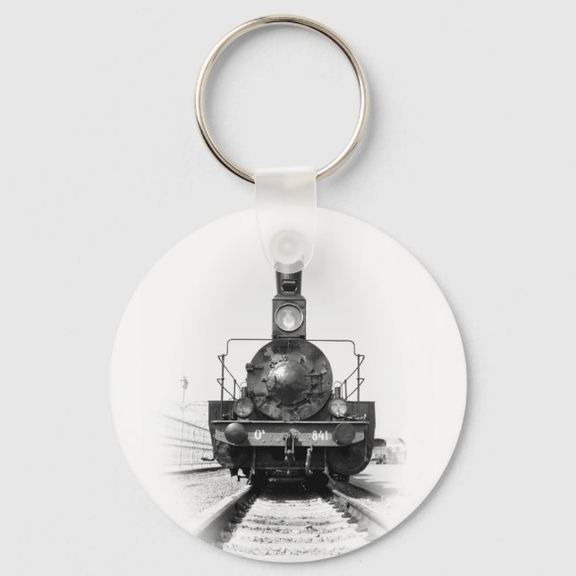 Old steam locomotive key ring (Front)