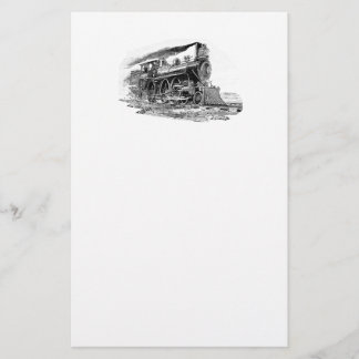Old Steam Locomotive Stationery