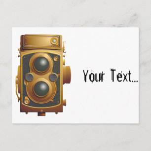 Old Steampunk Camera Postcard