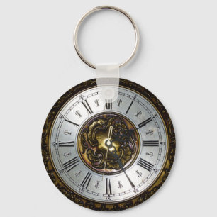 Old steampunk clock design accessoires, vintage key ring