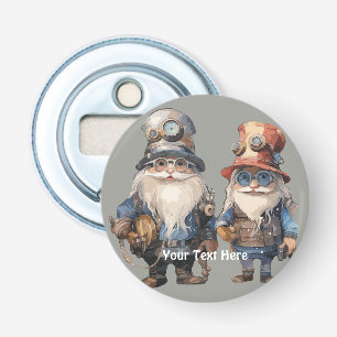 Old Steampunk Gentlemen off to work Bottle Opener