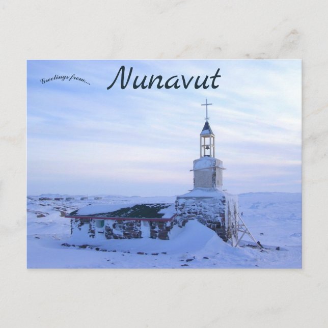 Old Stone Church Kugaaruk Nunavut Canada Postcard (Front)