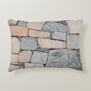 Old stone wall of ancient castle. abstract,ancient decorative cushion