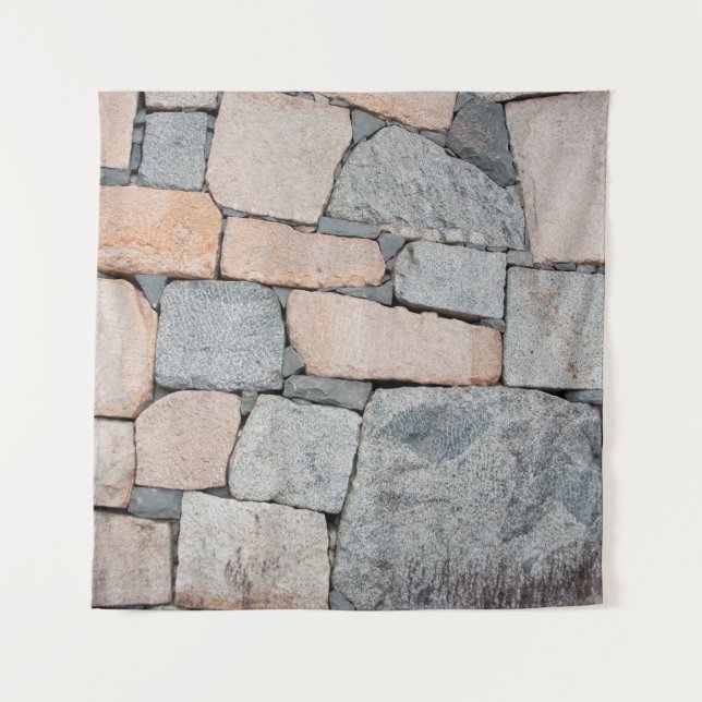 Old stone wall of ancient castle. abstract,ancient tapestry (Front)